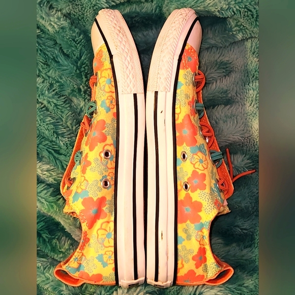 Hard to Find Converse CT Loop 2-Knot Girls Sz 4 Yellow Canvas All-Stars - Picture 10 of 13